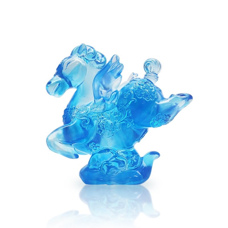 琉璃工房 LIULI 小小飛馬 - 擺飾/家飾品 - 琉璃 藍色