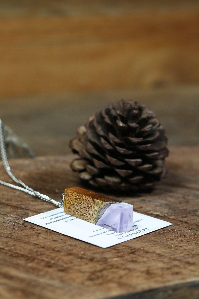 *In stock* Wonder burl wood - TANGLED - Necklaces - Wood Purple