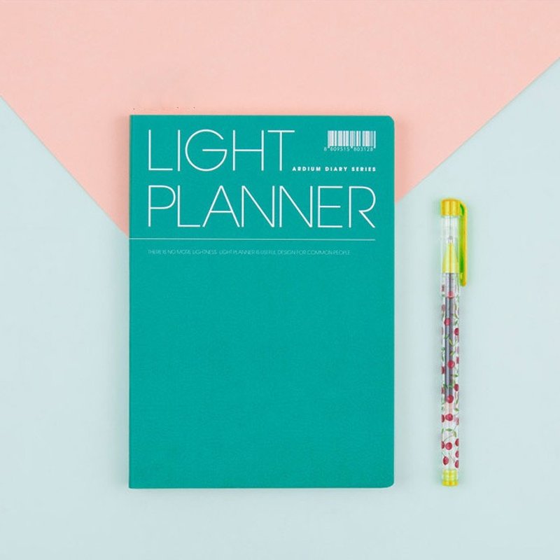 2018 ARDIUM LIGHT PLANNER 行事曆/手帳 - 薄荷綠 - 筆記本/手帳 - 紙 綠色
