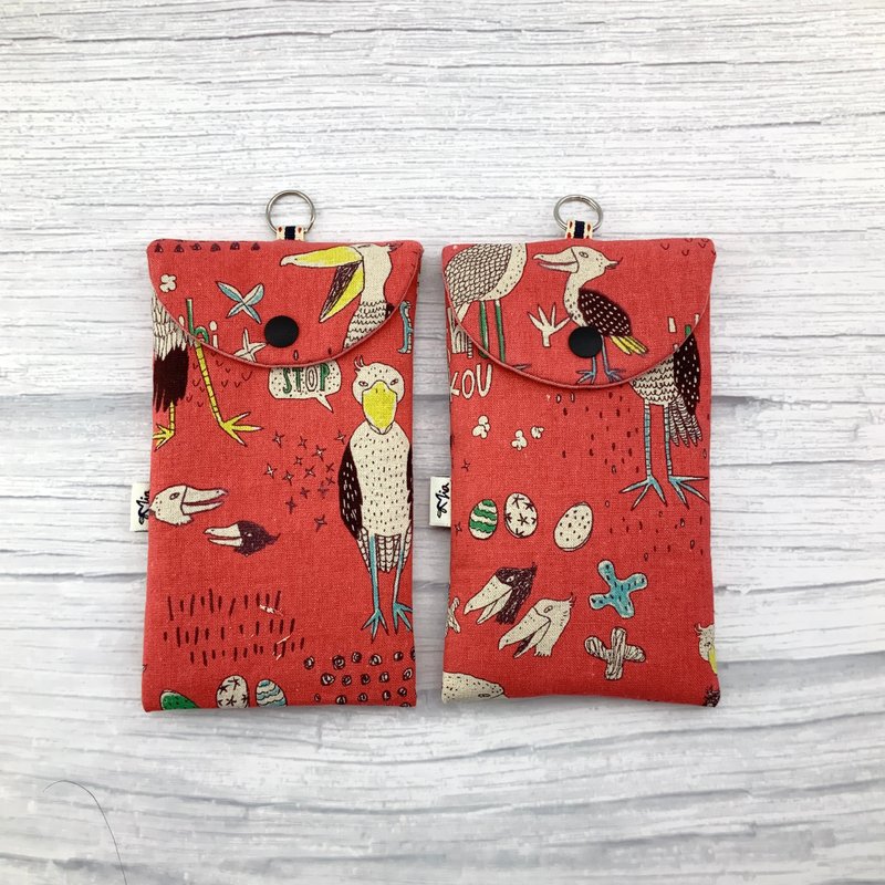 Cute Toucan—Cotton Red Packet Bag/Mobile Phone Bag/Passbook Cash Bag - Chinese New Year - Cotton & Hemp 