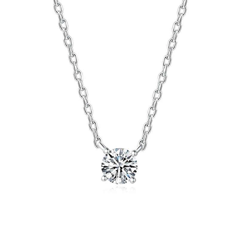 Lilium Diamond Necklace • 18K Gold Vermeil - Necklaces - Sterling Silver Silver