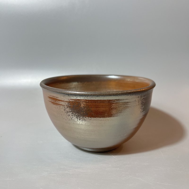 柴燒古樸金彩碗 / 柴燒小碗 / 小平凡手作 - 茶壺/茶杯/茶具 - 陶 