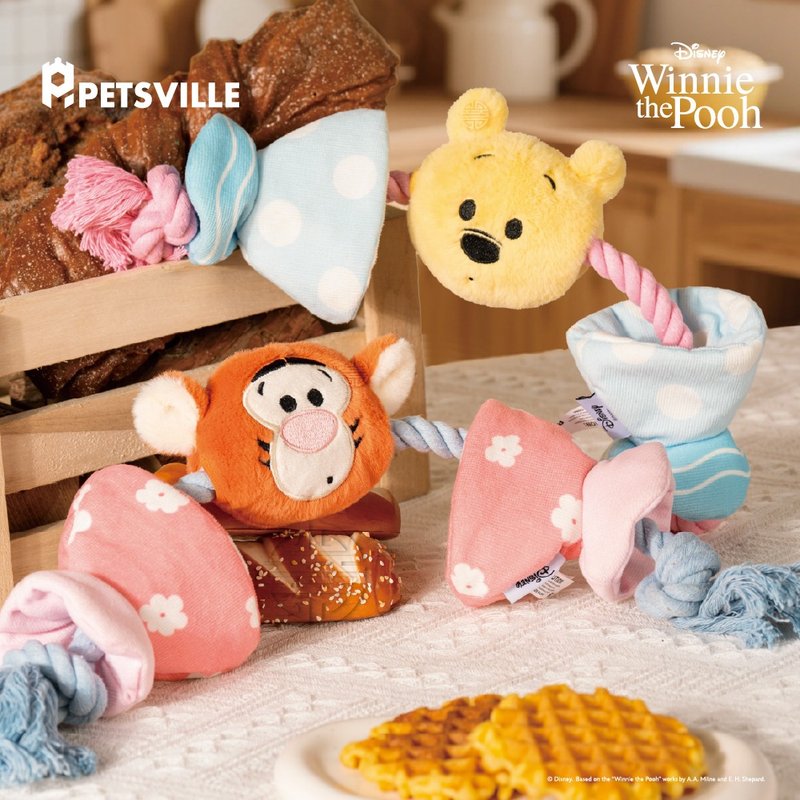 【預購優惠中】PETSVILLE&迪士尼_糖果繩結寵物玩具 狗狗玩具 - 貓/狗玩具 - 聚酯纖維 多色