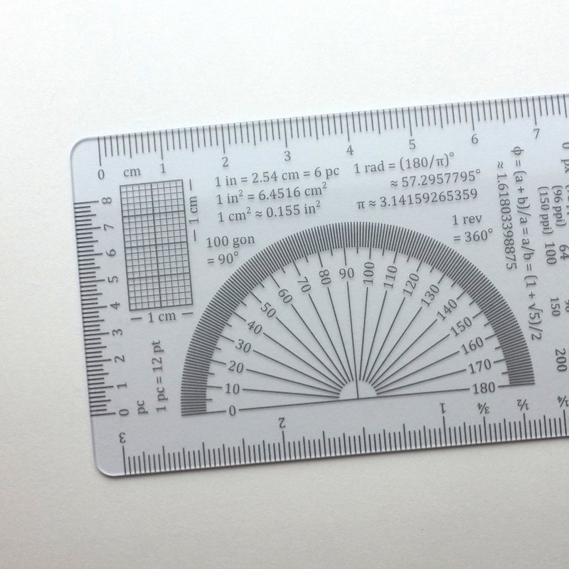The Minute Ruler - Other Writing Utensils - Plastic Transparent