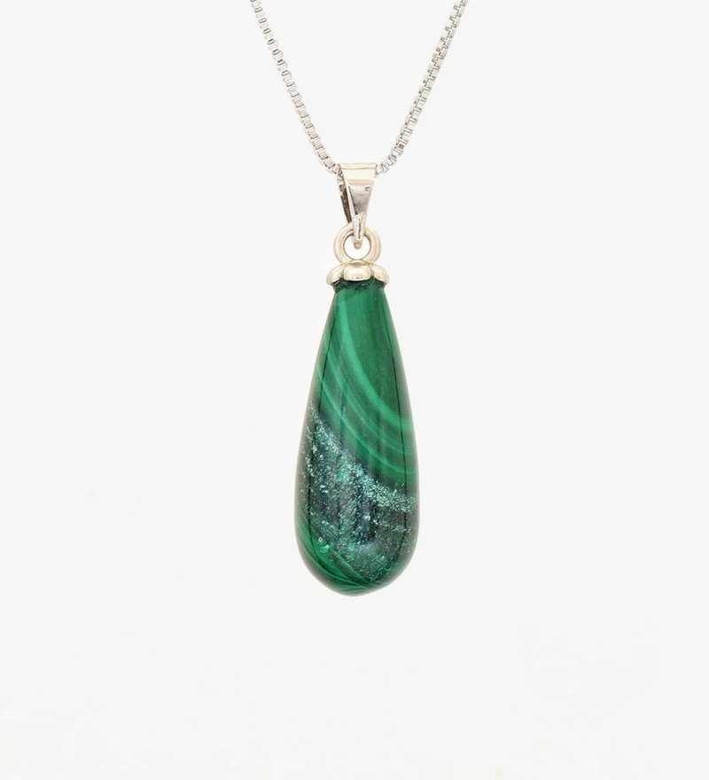 Malachite Necklace-5 - สร้อยคอ - หยก 