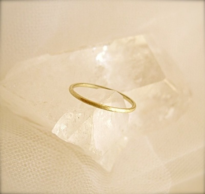 Plain ring matte finish - แหวนทั่วไป - โลหะ สีทอง
