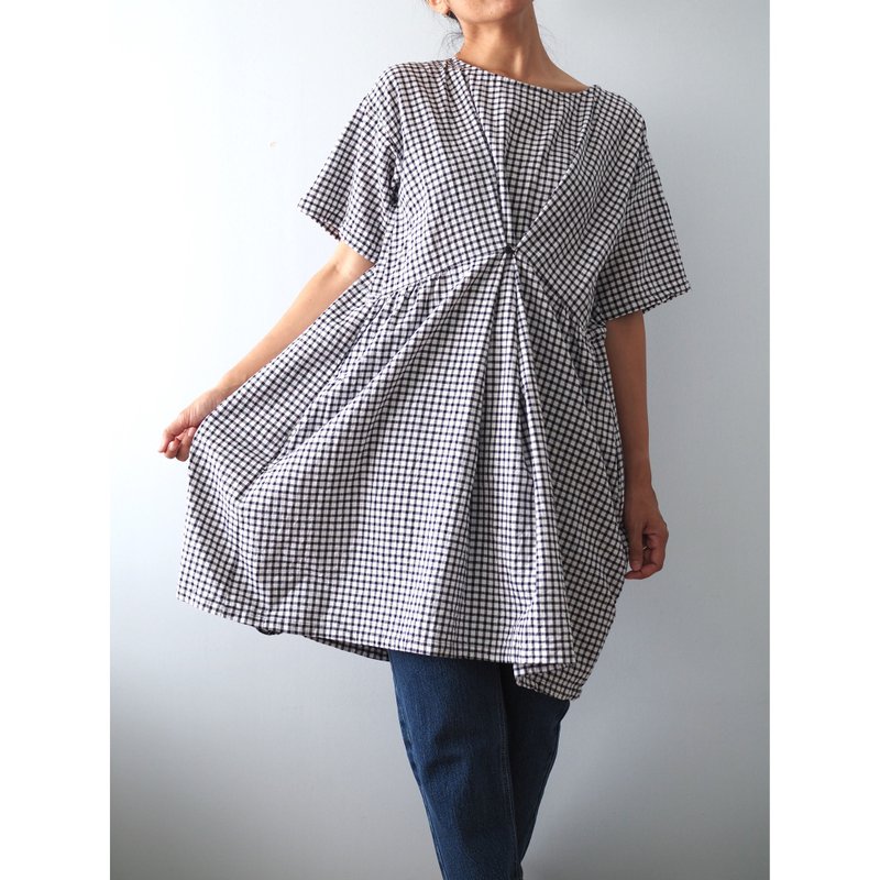 2 way-Dress - 洋裝/連身裙 - 棉．麻 白色