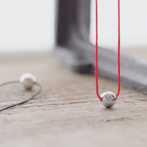 cloud-jewelry String ボール ネックレス シルバー925