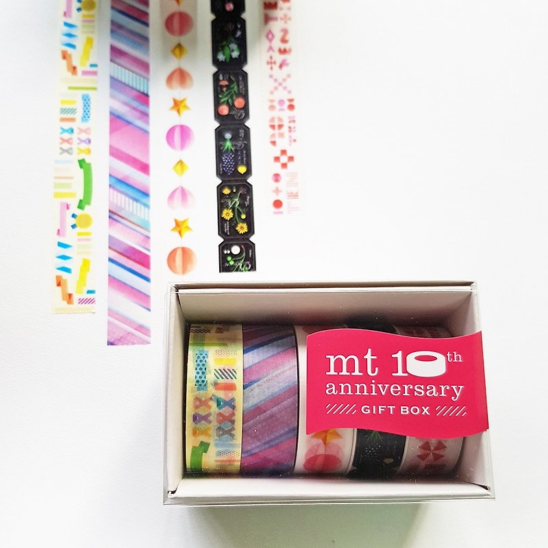 mt Gift Box 10週年紀念版  vol.1 (MT05G009) - 紙膠帶 - 紙 