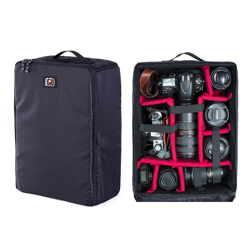 カメラインナーケース 荷物用 IN200 - カメラバッグ - 防水素材 ブラック