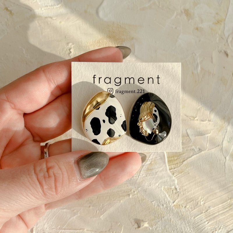 design.3 - Earrings & Clip-ons - Resin Black