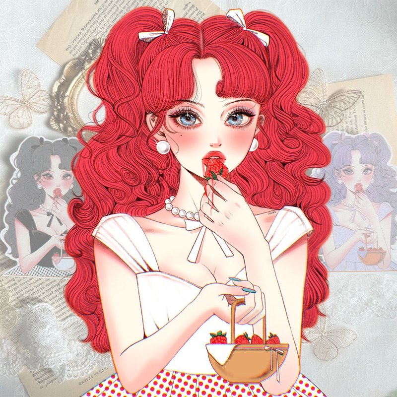 Selly sticker - 貼紙 - 紙 多色