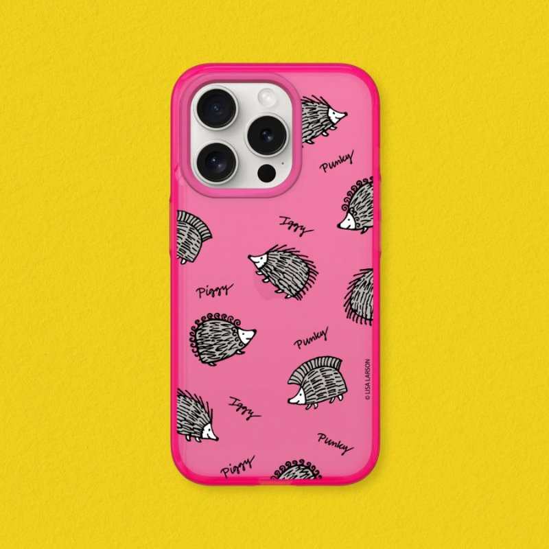 JellyTint transparent anti-fall phone case∣Lisa Larson/Happy Hedgehog for iPhone - Phone Cases - Plastic Multicolor