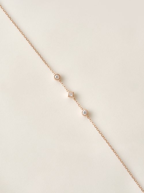 CHUREÈ JEWELRY | ETHEREAL方映手鍊 | 18K金 鑽石輕珠寶