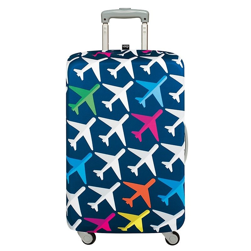 LOQI suitcase jacket/aircraft LMAIAI【M size】 - Luggage & Luggage Covers - Plastic Blue