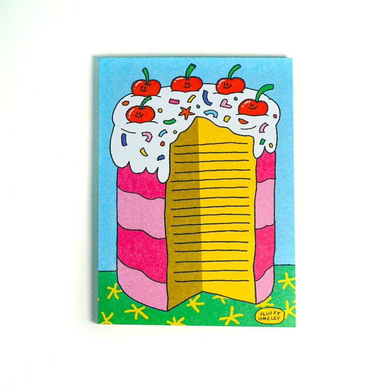 PIECE OF CAKE MEMOPAD A6 - 便條紙/便利貼 - 紙 多色