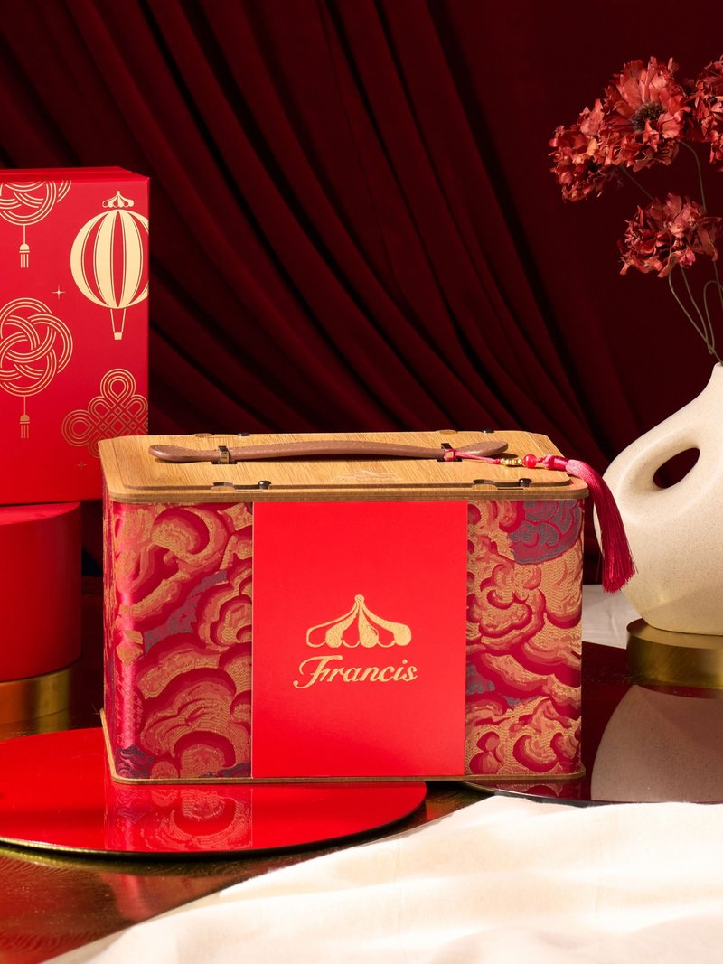 [Spring Festival Limited] Auspicious Treasure Box - Handmade Cookies - Fresh Ingredients Red