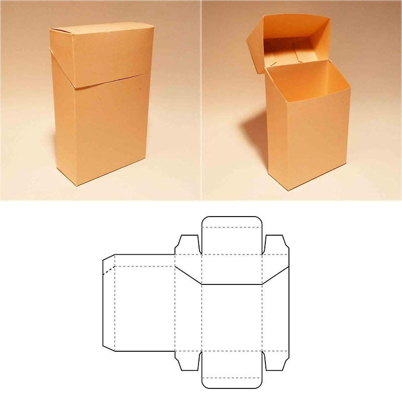 Cigarette box template, cigarette pack, cigarette packet, cigarette holder, PDF - Graphic Templates - Other Materials 
