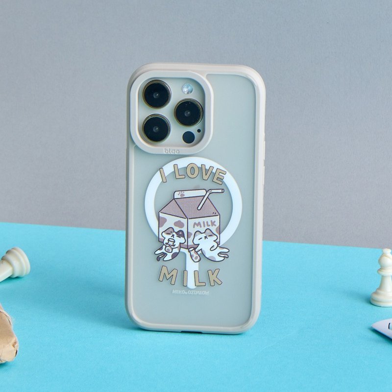 歐吉喵NEKO OJIMEOW牛奶盒極光霧透MagSafe iPhone手機殼 - 手機殼/手機套 - 塑膠 多色