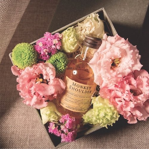 [ LIDA ROSE ]專為輕熟女打造的生活花藝設計 典藏威士忌鮮花禮盒