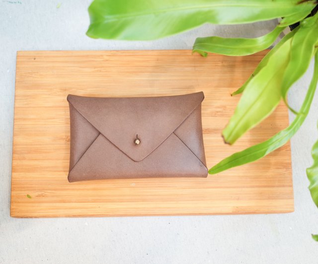 Shekinah Handmade Leather-Envelope Business Card Holder / Card