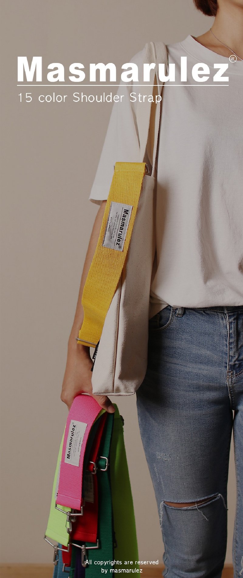 Korean designer brand Masmarulez shoulder straps 15 colors - อื่นๆ - วัสดุอื่นๆ 