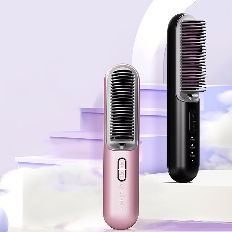 [Free Shipping] Jindao KD382S Wireless Hair Straightening Comb Negative Ion Hair Care Portable - Other - Other Materials 