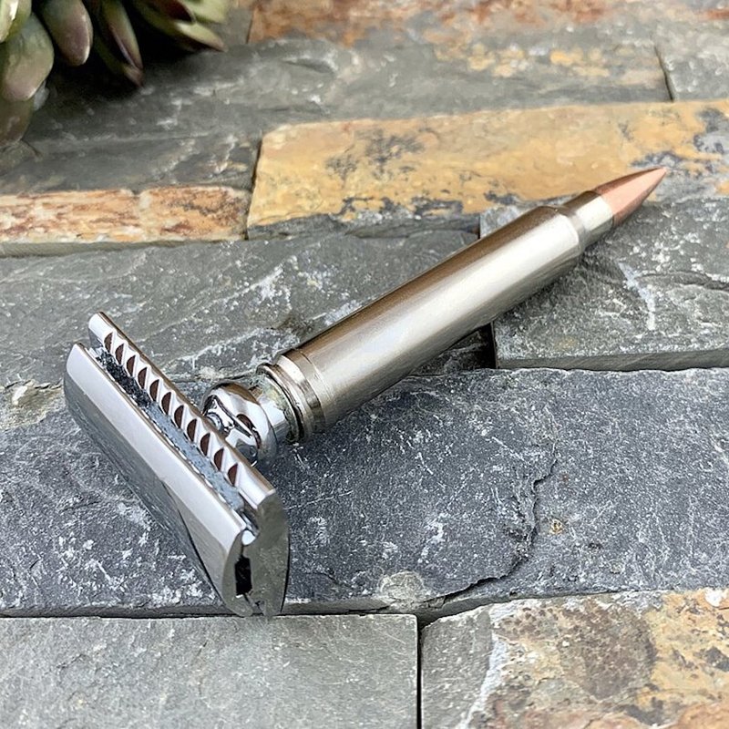 Bullet - 麥格農子彈 復古雙面安全手動刮鬍刀 / 傳統老式剃刀 - 男性保養/清潔/修容工具 - 其他材質 