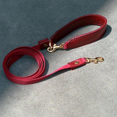 MrAndMrsSniff Classic pet single leash-Soft genuine leather PP lightweight leash | Sniff