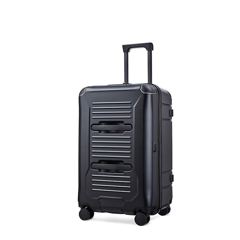 NEW! AZPAC | Trucker 26-inch explosion-proof zipper suitcase Stone black - Luggage & Luggage Covers - Other Materials Black