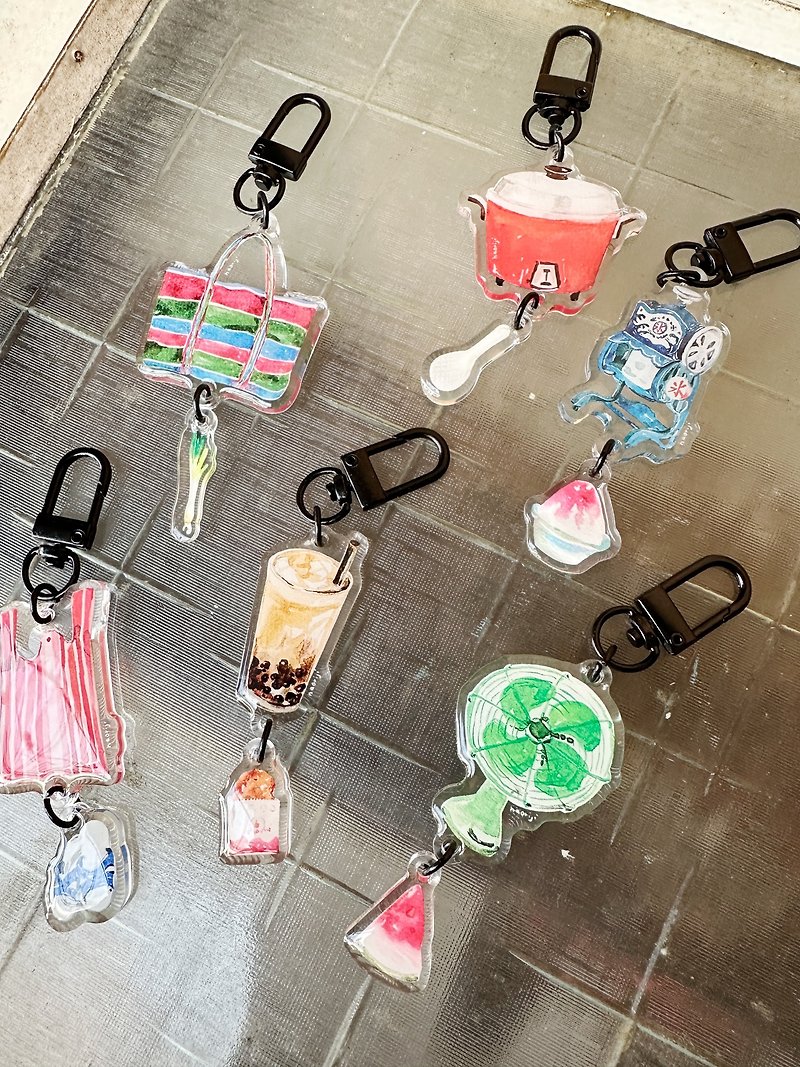Taiwan Small Things Series Double-Sided Thick Keychain—Horiji Manufacturing Co., Ltd. - Keychains - Acrylic Multicolor