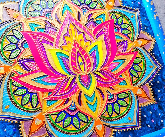 蓮の花　スピリチュアルアート 蓮の花 スピリチュアルアート