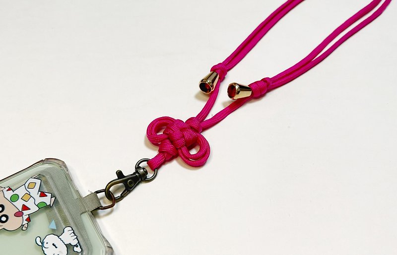 Paracord ribbon knot mobile phone lanyard mobile phone lanyard - Lanyards & Straps - Nylon Multicolor