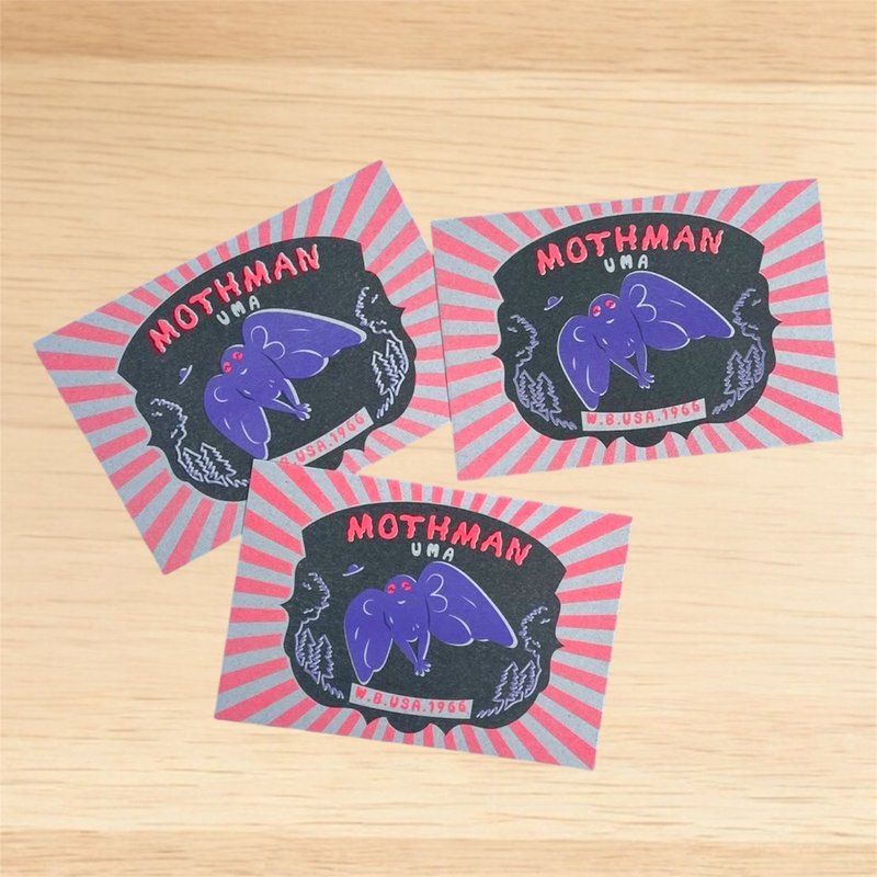 天蛾人 MOTHMAN  明信片 - 卡片/明信片 - 紙 