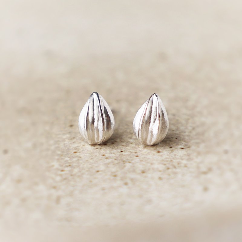 Seed Earrings - ต่างหู - เงินแท้ สีเงิน