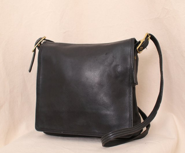 Vintage Dark Brown Coach Square Bag