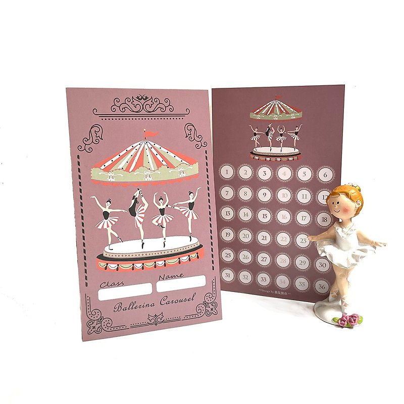 Reward Point Card-Doodle Ballet-Ballet Gifts/Ballet Souvenirs/Ballet Stationery - Cards & Postcards - Paper Multicolor