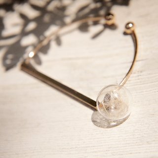 Valentine&amp;#39;s Day Gift / Forest Department / English Geometric Design Glass Ball Gold Bracelet Bracelet Bracelet-Dandelion