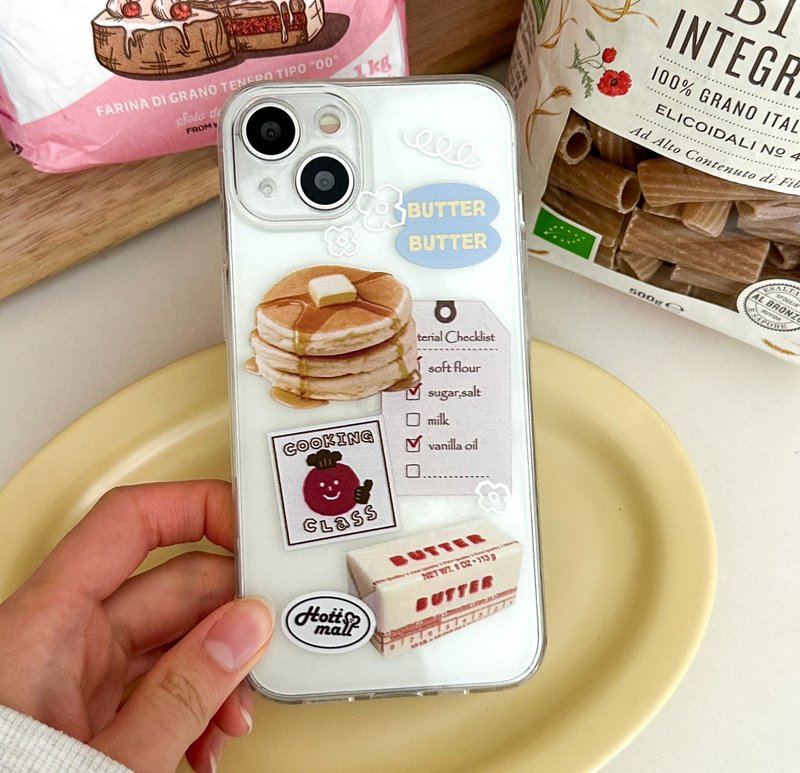 iPhone 16/15/14/13/12/11/XS/XR/7/8/SE2/SE3 Pancake Transparent Phone Case - 手機殼/手機套 - 塑膠 多色