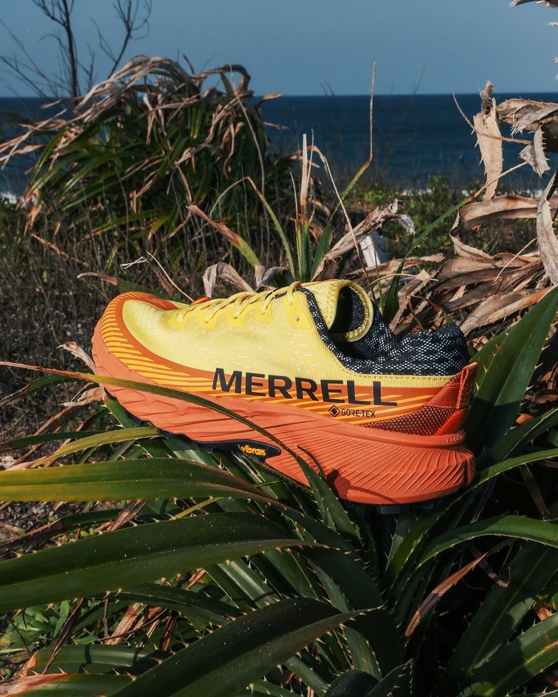 MERRELL AGILITY PEAK 5 GTX輕量戶外慢跑越野運動鞋 男鞋-亮黃色 - 男運動鞋/球鞋 - 防水材質 