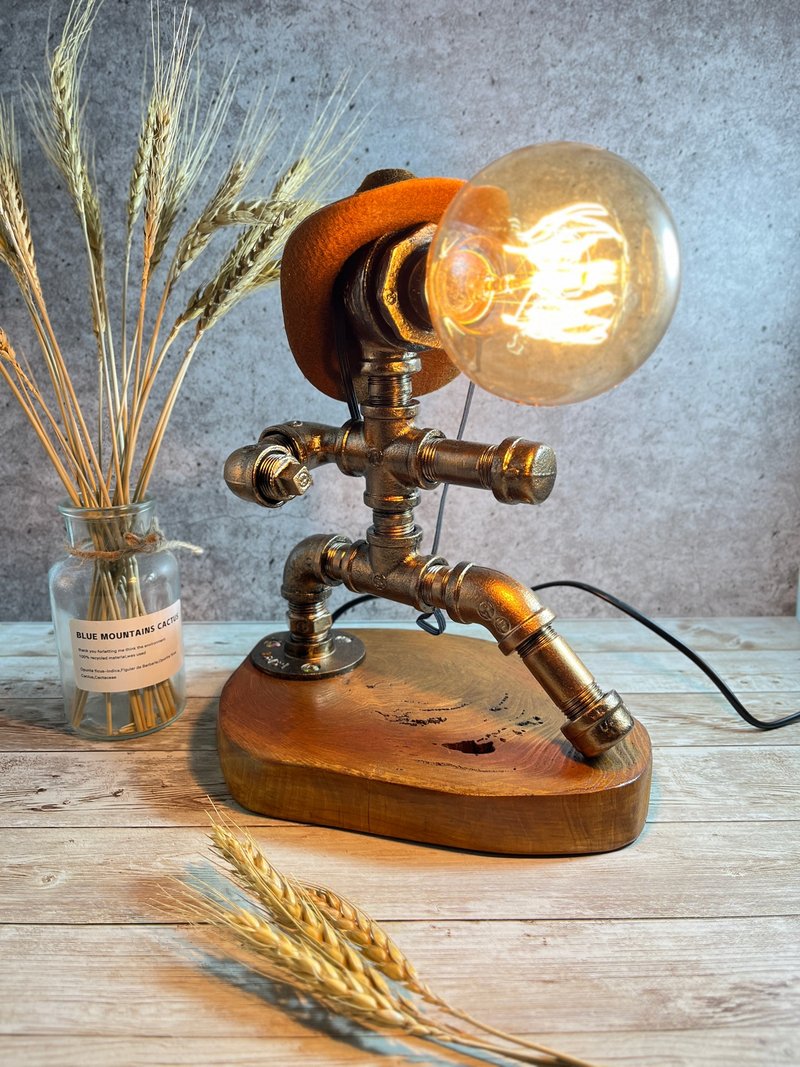 功夫牛仔鐵管燈 - 燈具/燈飾 - 其他金屬 金色