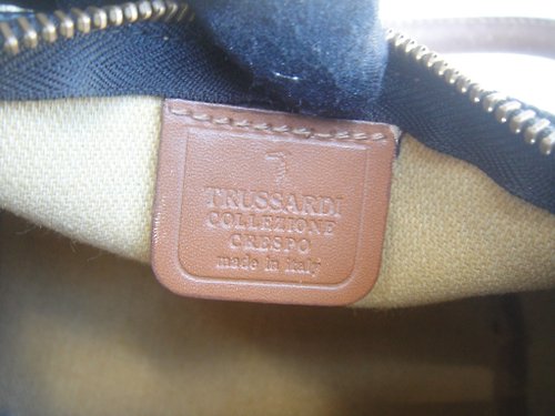 OLD-TIME】初期の中古イタリアブランド TRUSSARDI ショルダーバッグ 