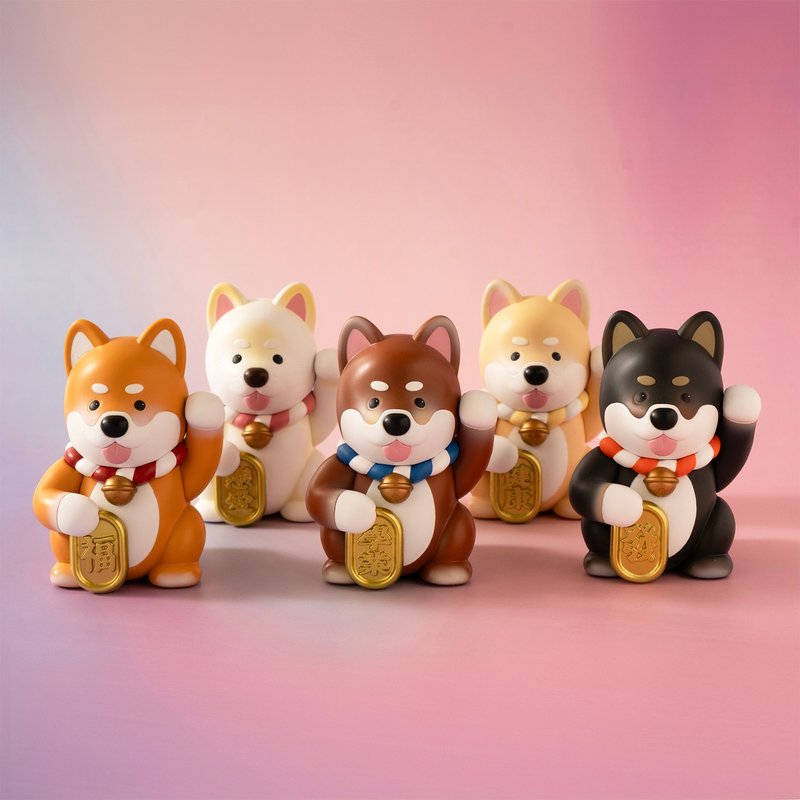 【PJai the Shiba】Lucky PJai 82mm Blind Box Single Box (TY006) - ตุ๊กตา - พลาสติก หลากหลายสี