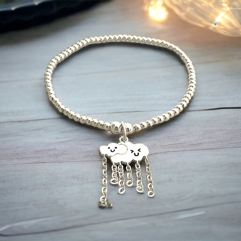 Rainy Day Silver Bracelet - สร้อยข้อมือ - โลหะ สีเงิน