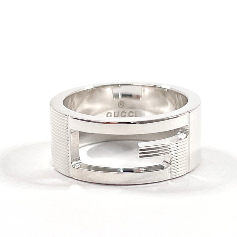 【日本直送 中古美品】9号 グッチ GUCCI リング・指輪 ブランデッド カットアウトG  シルバー925 アクセサリー 新品仕上げ済み - 戒指 - 純銀 銀色