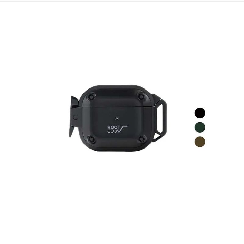 Japan ROOT CO. AirPods 3 military-standard anti-fall protective case - three colors in total - ที่เก็บหูฟัง - พลาสติก 