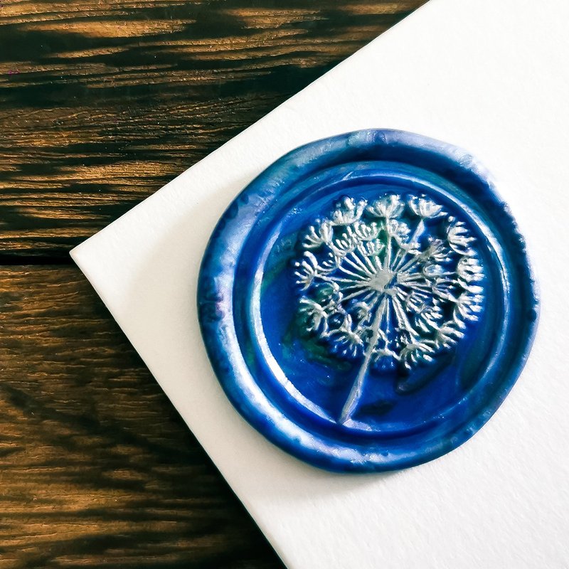 Wax Seal Stamp Dandelion,Wax Stamp Head,Junk Journal Stamp - Stamps & Stamp Pads - Other Metals 