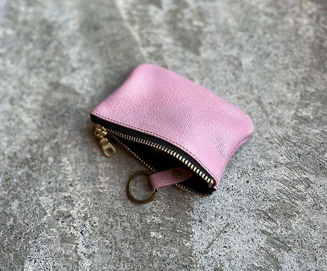 Pink Cherry Keychain Wallet / Cherry Coin Purse / Keychain 