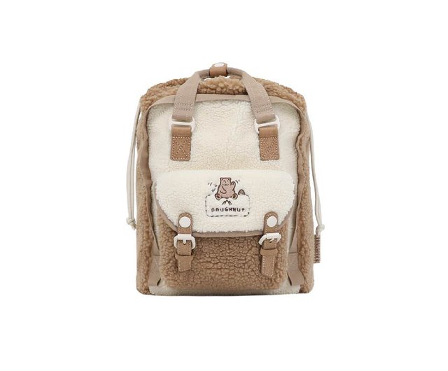 DONUT Multi pocket Mini Backpack Brown Macaroon Mini FFB