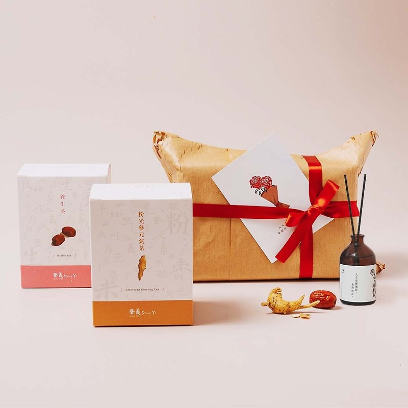 [Mother's Day Limited - Healthy Fragrance Gift] Health Tea, Pink Ginseng Vitality Tea - お茶 - その他の素材 ピンク